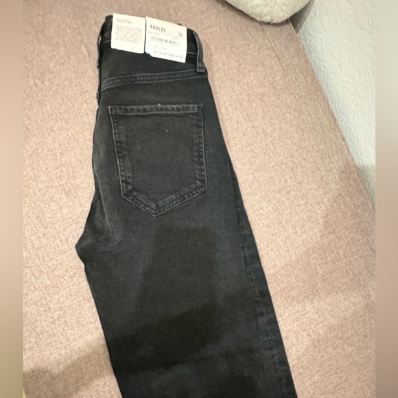 AGOLDE - Riley High Rise Cropped Straight Jeans in Panoramic - Picture 6 of 7